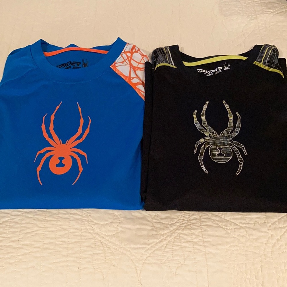 2 Boys Spyder Long Sleeve Shirts size Medium